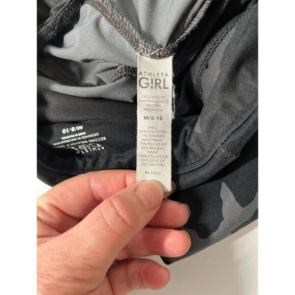 Athleta Girl Shorts Record Breaker 3" Camo Athletic Back Pocket Small 7 - Picture 5 of 6